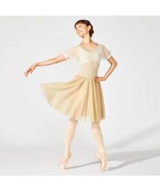 Chacott ドレープスリーブレオタード