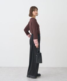 earth music&ecology レイヤードシアープルオーバー