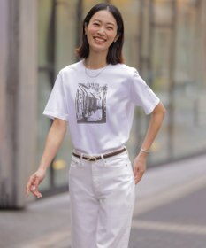 J.PRESS LADIES 【洗える】BASIC STRETCH DENIM ワイド ストレート デニム