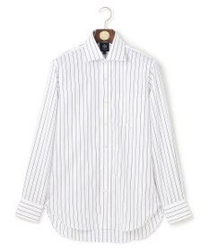 J.PRESS MEN 【WEB・一部店舗限定】【PREMIUM PLEATS / 形態安定】スーピマコットンホールドストライプ シャツ / ワイドカラー