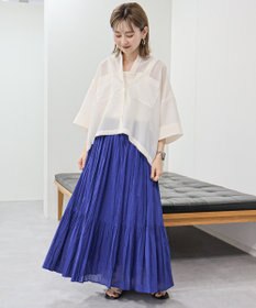 AMERICAN HOLIC ボイルクリンクルティアードスカート