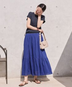 AMERICAN HOLIC ボイルクリンクルティアードスカート