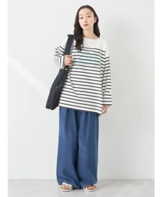 earth music&ecology Ｌｅｅ×ｅ．ｍ．ａ．ｅ　ＢＯＲＤＥＲ　Ｌ／Ｓ　ＴＥＥ