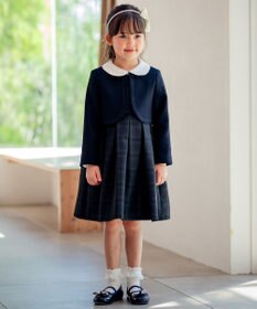 ANY KIDS チェックジャンパースカート