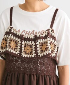 Green Parks ・ＳＵＧＡＲ　ＳＰＯＯＮ　クロシェキリカエワンピース