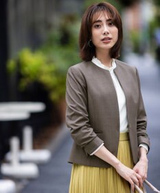 ANY SIS 【WEB限定】ウーステッドエステル クルーネック ジャケット