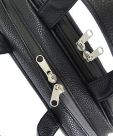 +RING 【プラスリング】【数量限定】メンズ向け  synthetic leather mini boston bag BLK SR403