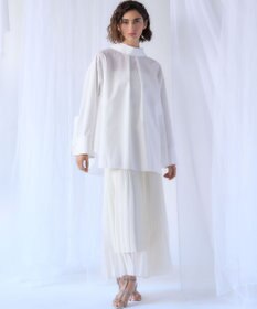 23区 【GOLD LABEL】コットンニドム 2WAYボウタイ ブラウス