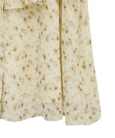 earth music&ecology チョーカー付き楊柳ラッフルブラウス