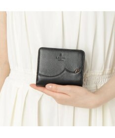 LANVIN en Bleu デクール 二つ折りLファスナー財布