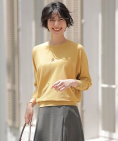 J.PRESS LADIES S VIGODA ドルマンスリーブ ニット イエロー系