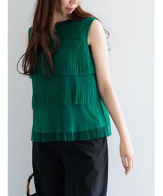 Te chichi ティアードチュールプリーツブラウス