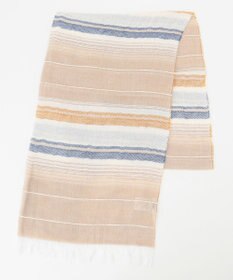 JOSEPH ABBOUD 【イタリア製】スラブボーダージャガード ストール