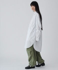 WEGO ストライプロングシャツ