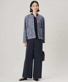 自由区 【セットアップ対応・洗える】トリアセダブルクロス ワイドパンツ