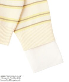 Green Parks GREENWICH POLO CLUB(TM)布帛ドッキングポロニットプルオーバー