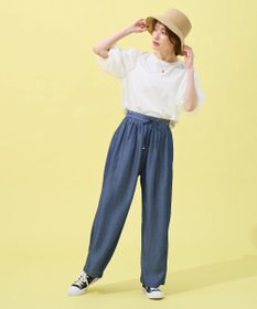 ANY 【手洗い可能/ウエストゴム】ウォッシャブルデニムパンツ