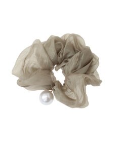 Green Parks ・ＨＡＬＦ　ＴＩＭＥ　大粒パール付きヘアシュシュ
