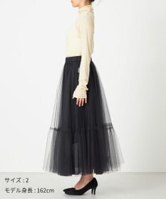 NAVE 【Nave・洗える】チュールフレアースカート