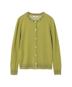 DAKS スーパーファインメリノウール チェックカーディガン