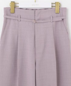 ANY SIS 【セットアップ対応】リネンライク ワイドパンツ