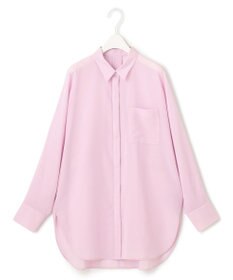 ICB L 【洗える】トリアセコットンシアー ドルマンスリーブシャツ