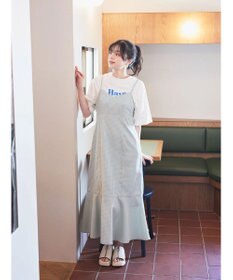 earth music&ecology チェックマーメイドキャミワンピース