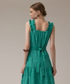 GRACE CONTINENTAL カットワーク刺繍ワンピース