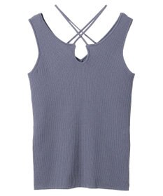 earth music&ecology ＳＥＴ２点ショートカーディガン＋レイヤードタンク