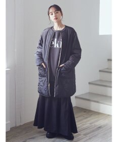 earth music&ecology ファー＆キルティングリバーシブルコート