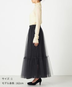 NAVE 【Nave・洗える】チュールフレアースカート