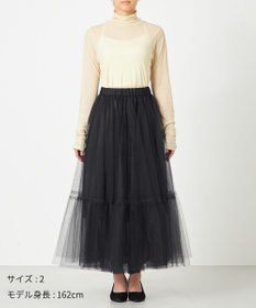 NAVE 【Nave・洗える】チュールフレアースカート