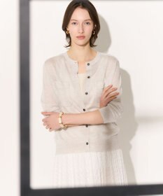 23区 【先行予約/WEB&一部店舗限定カラーあり】シャイニーシアー フラップポケット カーディガン