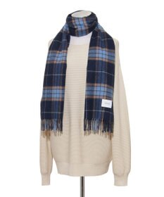 MOONBAT MACKINTOSH PHILOSOPHY(マッキントッシュ フィロソフィー）カシミヤ100％ クラシカルチェックマフラー