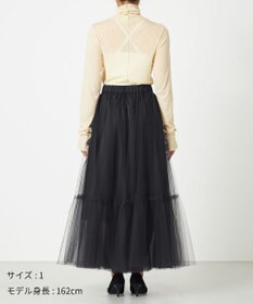 NAVE 【Nave・洗える】チュールフレアースカート