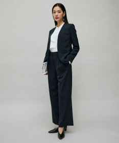 ICB 【防シワ・速乾・洗える】Fied ノーカラージャケット