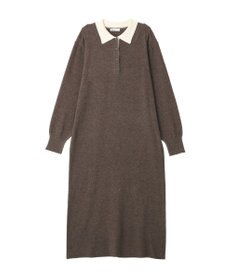 CRAFT STANDARD BOUTIQUE ポロ衿ニットワンピース