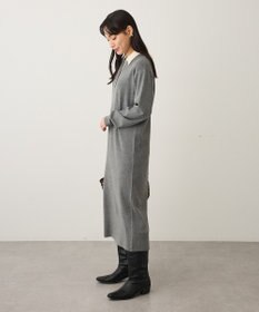 CRAFT STANDARD BOUTIQUE ポロ衿ニットワンピース