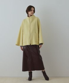 GRACE CONTINENTAL ストール付リバージップブルゾン