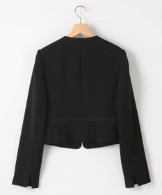 組曲 NOIR 【洗える】ウォッシャブルストレッチバックサテン ジャケット＋ワンピース