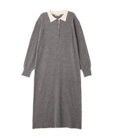 CRAFT STANDARD BOUTIQUE ポロ衿ニットワンピース
