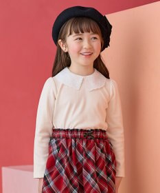 ANY KIDS 襟 刺繍 カットソー