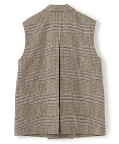 uncrave グレンチェック ジレ