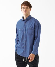 JOSEPH ABBOUD MOUNTAIN 【SPACE／UNISEX】Fine Count INDIGO シャツ