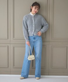 Feroux 【洗える】ラメシャギー カーディガン