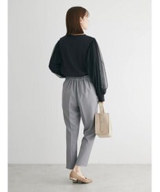 Green Parks 袖チュールドッキングリブプルオーバー