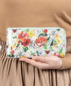 LANVIN en Bleu アクアレル Lファスナー長財布