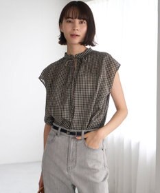 UNFILO シアー2WAYブラウス