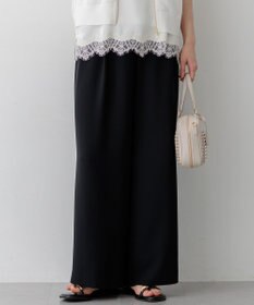 23区 【WEB&一部店舗限定】ストレッチジョーゼット ワイドパンツ