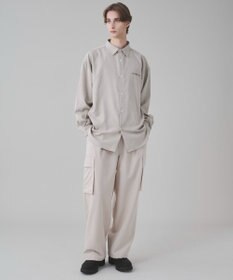 WEGO 【ユニセックス着用ITEM】フィブリルワンポイントBIGシャツ（長袖）